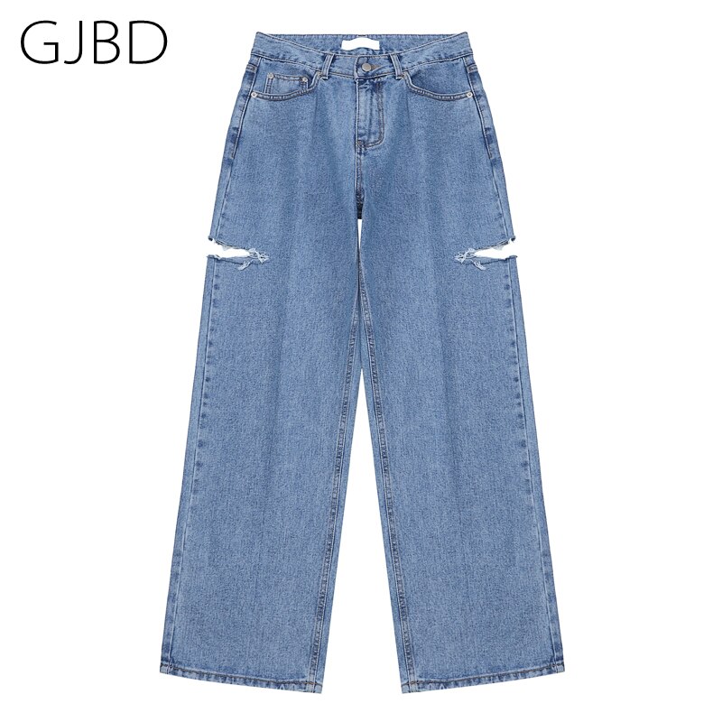 GJBD Womens ripped jeans 2021  ϶ Streetwear  Ʈ Femme   pantalones vaqueros mujer ̵  